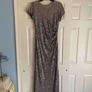 Betsy & Adam Sequin gown. Size 14.